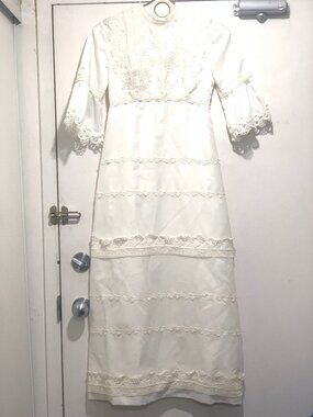 VINTAGE MAXI FORMAL / WEDDING DRESSES SIZE S/XS